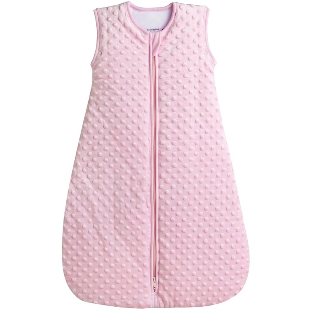 2.5 Tog Quilted Winter Model Baby Sleep Bag or Sack, Plush Minky Dot (10-24 mos)